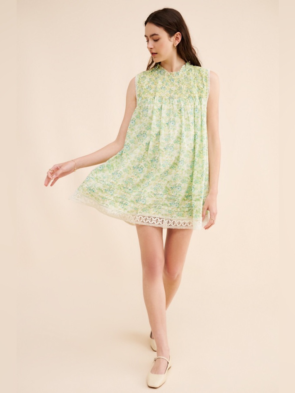 Free People Shea Printed Mini Dress